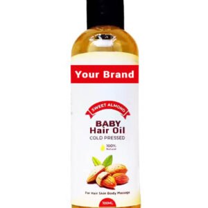 Private Label Almond Baby Hair Oil Manufacturer
